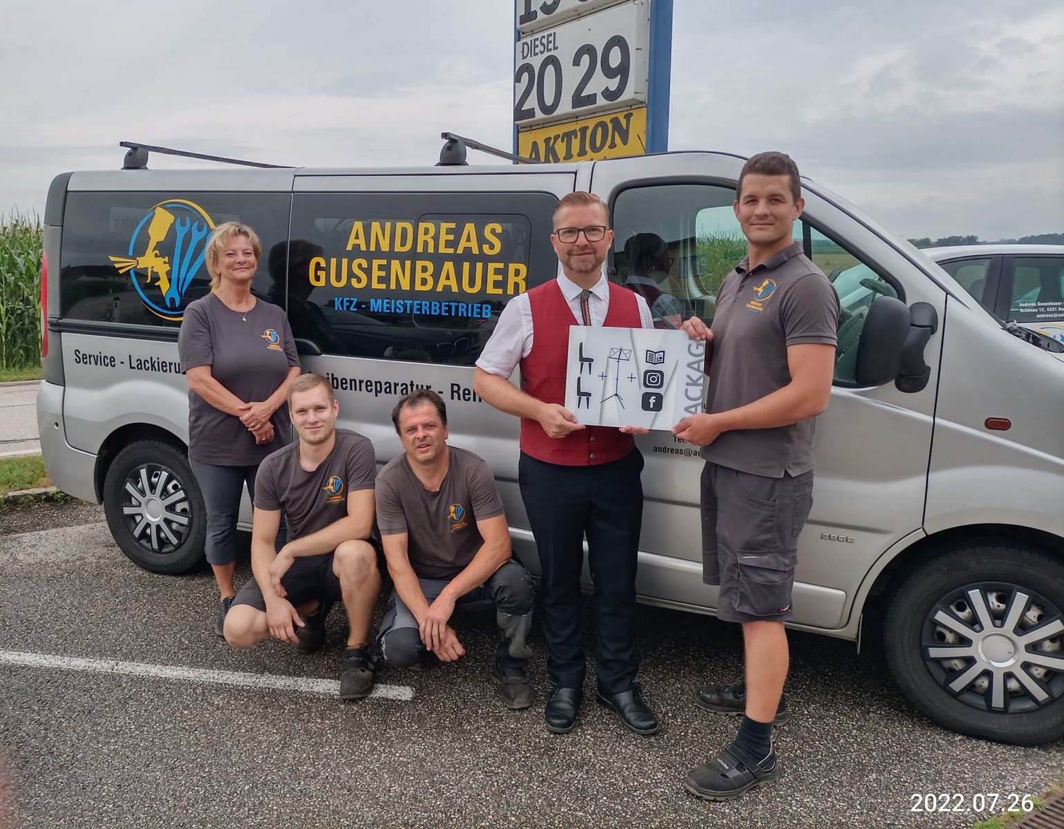 Team des Andreas Gusenbauer e.U. KFZ-Meisterbetriebs